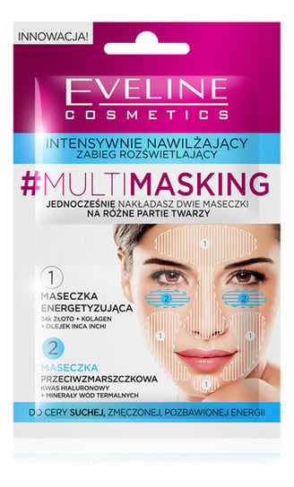Eveline Cosmetics Multi - Masking Maseczka Do Twarzy Intensywnie Nawilżający Zabieg Rozświetlający 10ml Eveline Cosmetics