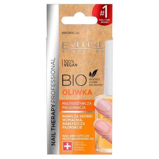 Eveline Cosmetics, Nail Therapy, Bio oliwka multiodżywcza do paznokci i skórek, 12 ml Eveline Cosmetics
