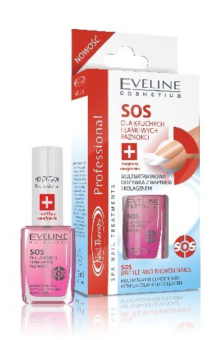 Eveline Cosmetics, Nail Therapy, lakier-odżywka SOS, 12 ml Eveline Cosmetics