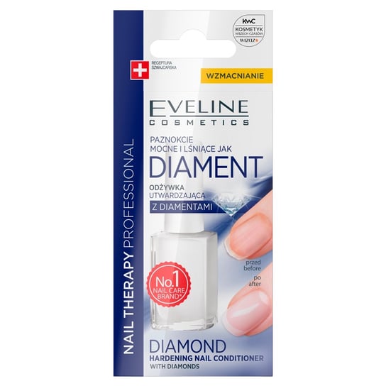 Eveline Cosmetics, Nail Therapy, odżywka utwardzająca z diamentami, 12 ml Eveline Cosmetics