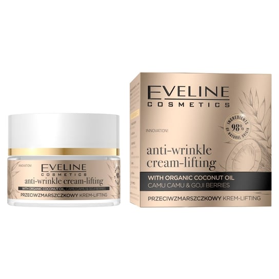 Eveline Cosmetics, Organic Gold, Anti-Wrinkle Cream-Lifting przeciwzmarszczkowy Krem liftingujący na dzień i na noc 50ml Eveline Cosmetics