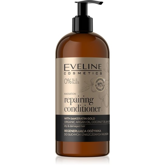 Eveline Cosmetics, Organic Gold Repairing Conditioner regenerująca odżywka do włosów suchych i zniszczonych 500ml Eveline Cosmetics