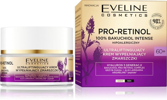 Eveline Cosmetics Pro-Retinol 100% Bakuchiol Intense 60+ Ultraliftingujący Krem wypełniający zmarszczki na dzień i noc 50ml Eveline Cosmetics