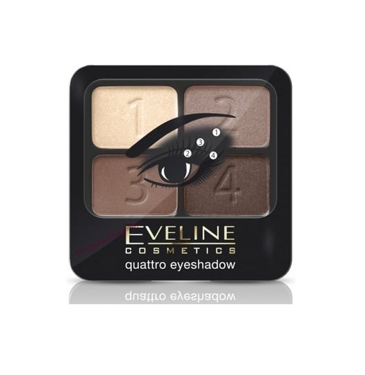 Eveline Cosmetics, Quattro Eyeshadow poczwórny cień do powiek 06, 5,2g Eveline Cosmetics