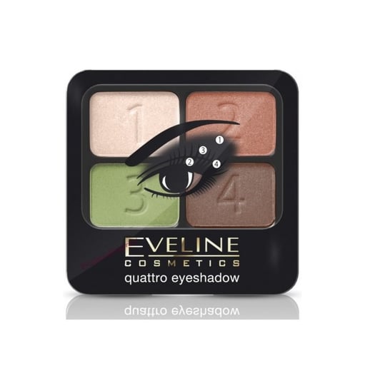 Eveline Cosmetics, Quattro Eyeshadow poczwórny cień do powiek 08, 5,2g Eveline Cosmetics