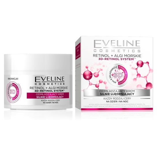 Eveline Cosmetics, Retinol+, krem ujędrniający do każdego rodzaju cery na dzień i na noc, 50 ml Eveline Cosmetics