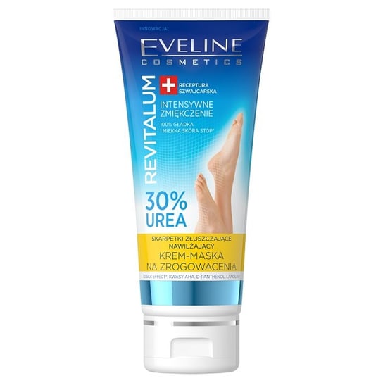 Eveline Cosmetics, Revitalum, skarpetki złuszczające - nawilżający krem-maska na zrogowacenia 30% Urea, 100 ml Eveline Cosmetics
