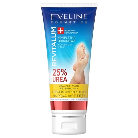 Eveline Cosmetics, Revitalum, specjalistyczny regenerujący krem-kompres 8w1 na pękające pięty 25% Urea, 100 ml Eveline Cosmetics