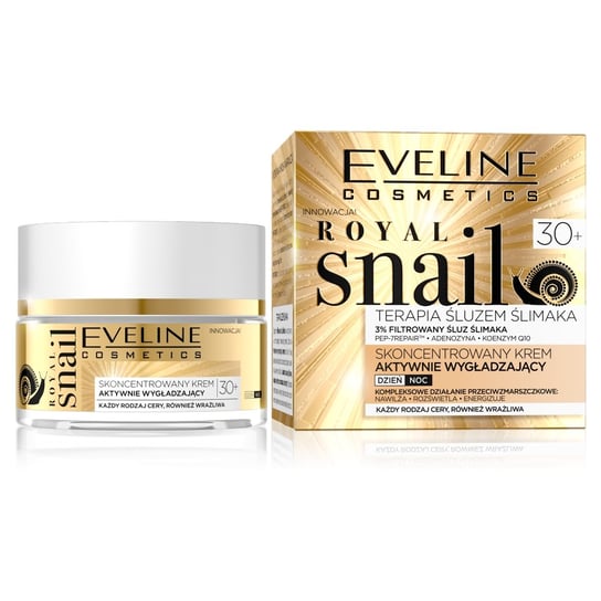 Eveline Cosmetics, Royal Snail 30+, krem aktywnie wygładzający na dzień i na noc, 50 ml Eveline Cosmetics