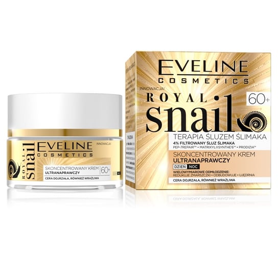 Eveline Cosmetics, Royal Snail 60+, krem ultranaprawczy na dzień i na noc, 50 ml Eveline Cosmetics