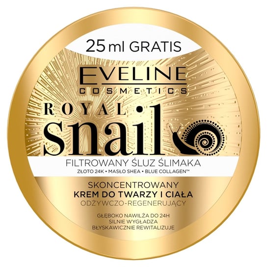 Eveline Cosmetics, Royal Snail, skoncentrowany krem do twarzy i ciała, 200 ml Eveline Cosmetics