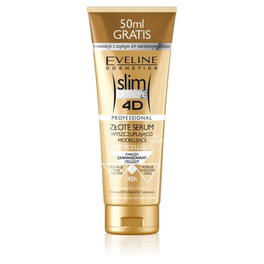 Eveline Cosmetics, Slim Extreme 4D, złote serum wyszczuplająco-modelujące, 250 ml Eveline Cosmetics