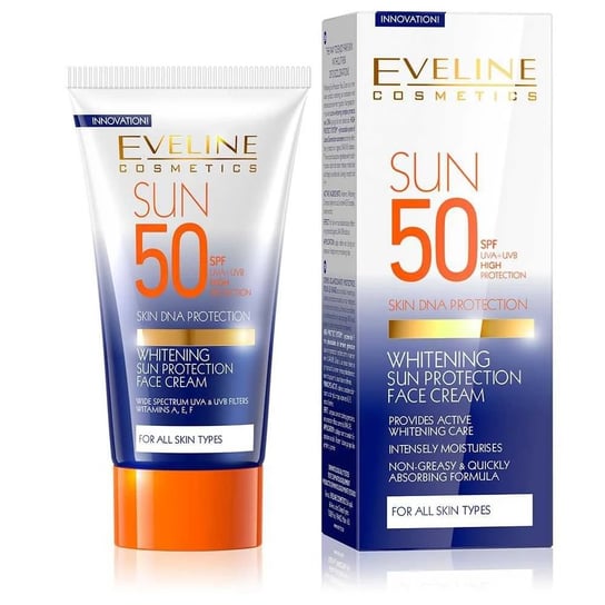 Eveline Cosmetics,Sun Protection wybielający krem ochronny do twarzy SPF50 50ml Eveline Cosmetics
