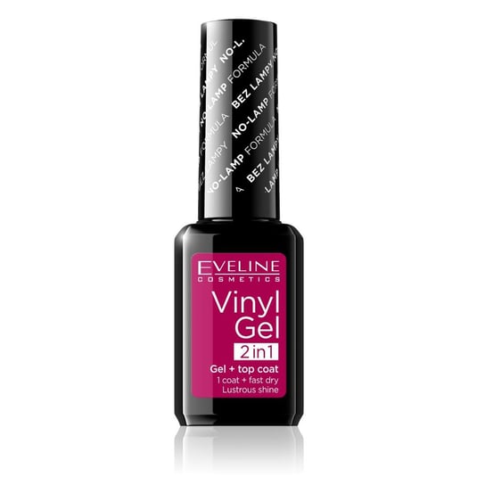 Eveline Cosmetics, Vinyl Gel, lakier do paznokci i top coat 2w1 206, 12 ml Eveline Cosmetics