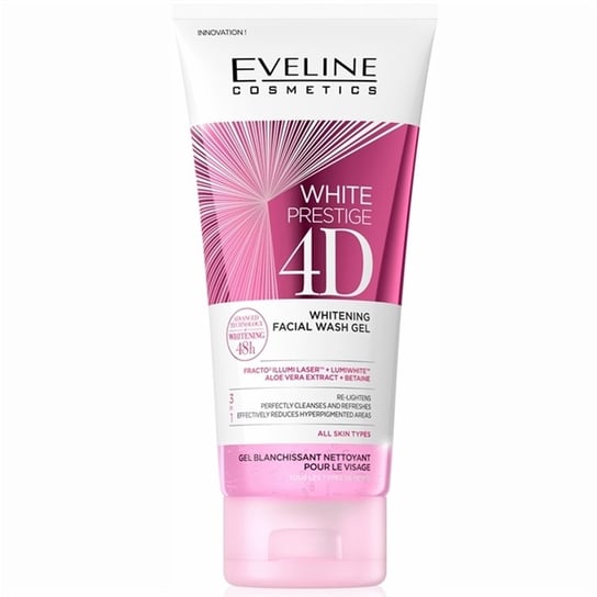 Eveline Cosmetics White Prestige 4D Whitening Facial Wash Gel wybielający żel do mycia twarzy 200ml Eveline Cosmetics