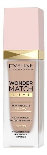 Eveline Cosmetics, Wonder Match Lumi, Nawilżający Podkład Z Efektem Wygładzającym Spf 20, 20 Nude 30ml Eveline Cosmetics