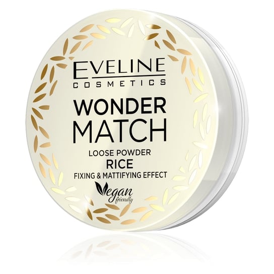 Eveline Cosmetics, Wonder Match Rice, ryżowy puder sypki utrwalająco-matujący, 6 g Eveline Cosmetics