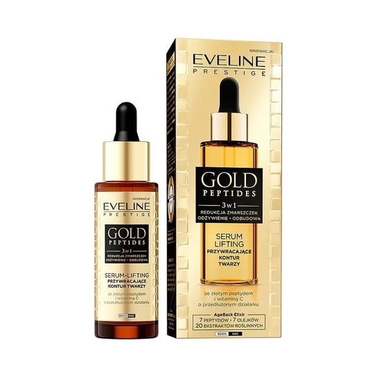 Eveline Gold Peptides, Serum Lifting Przywracające Kontur Twarzy, 30ml Eveline Cosmetics
