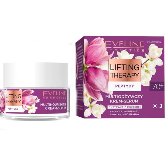 Eveline Lifting Therapy Peptydy 70+ Multiodżywczy Krem-serum na dzień i noc 50ml inna