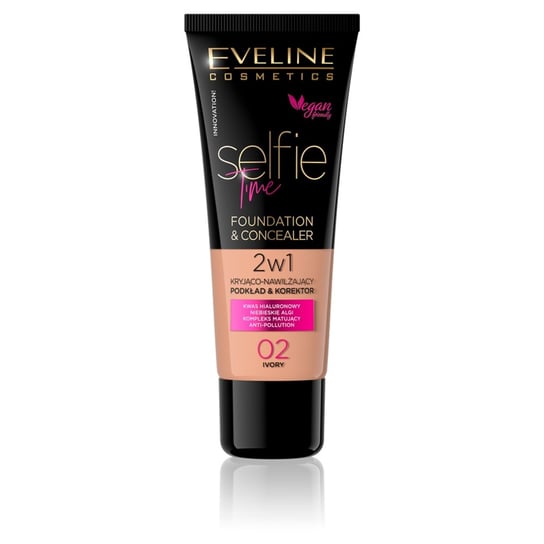Eveline Selfie Time Podkład Kryjący 02 Ivory Eveline Cosmetics