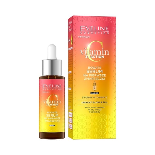 Eveline, Vitamin C 3x Action, Bogate Serum Na Pierwsze Zmarszczki, 30ml Eveline Cosmetics