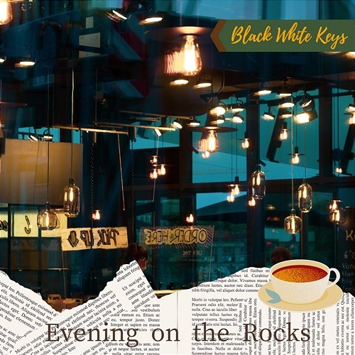 Evening on the Rocks Black White Keys