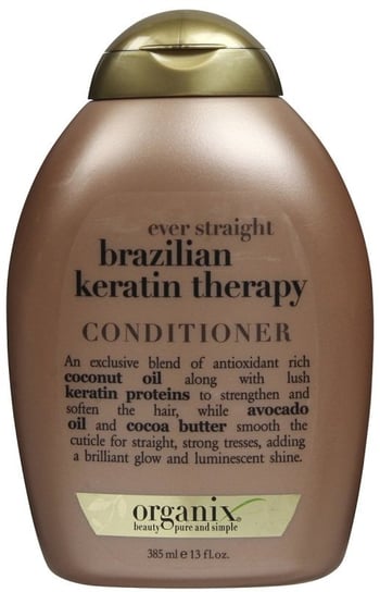 Ever Straightening + Brazilian Keratin Smooth Conditioner odżywka wygładzająca z brazylijską keratyną 385ml Organix