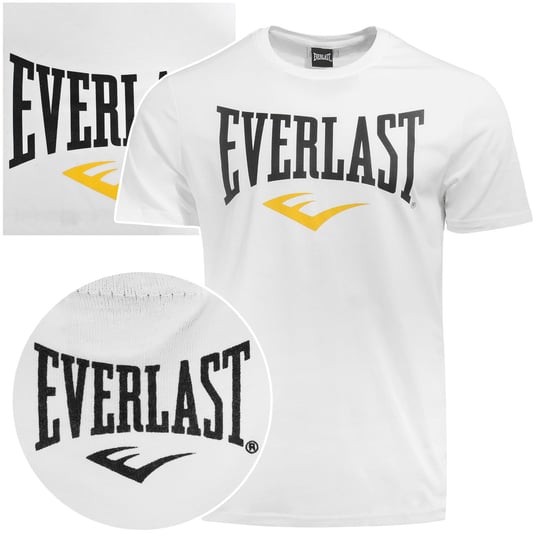 Everlast Koszulka Męska T-shirt Bawełniana Biała Logo 290J86 Rozmiar XL Everlast