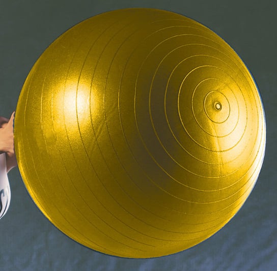 Everlast piłka fitness, żółta, 55 cm - Pilates Everlast