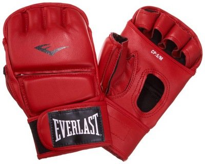 Everlast Skórzane rękawice grapplingowe MMA rozmiar S/M RED Everlast