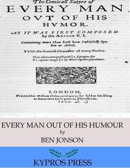 Every Man out of His Humour Jonson Ben