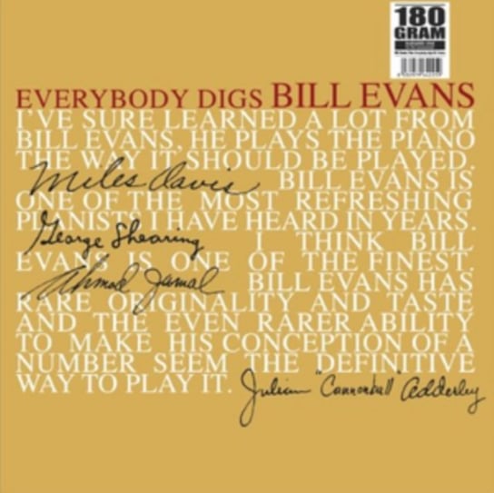 Everybody Digs Bill Evans, płyta winylowa Bill Evans Trio
