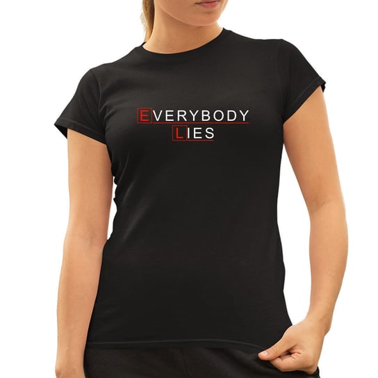 Everybody lies - damska koszulka dla fanów serialu Dr House Koszulkowy