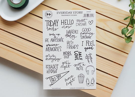 Everyday Story- Transparent Stickers (English) Studio Forty