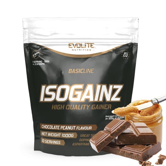 Evolite IsoGainz 1000g Double Chocolate Evolite Nutrition