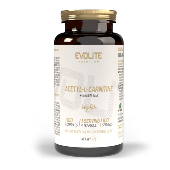 Evolite Nutrition Acetyl-L-Carnitine + Green Tea 100 Vege kapsułek Evolite