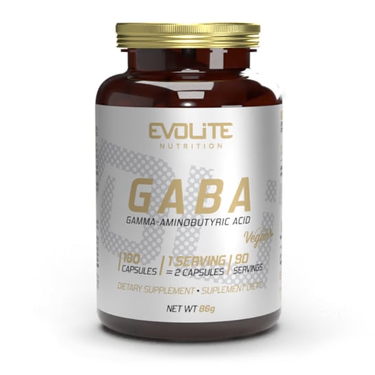 Evolite Nutrition GABA 375mg 180 Vege kapsułek Evolite