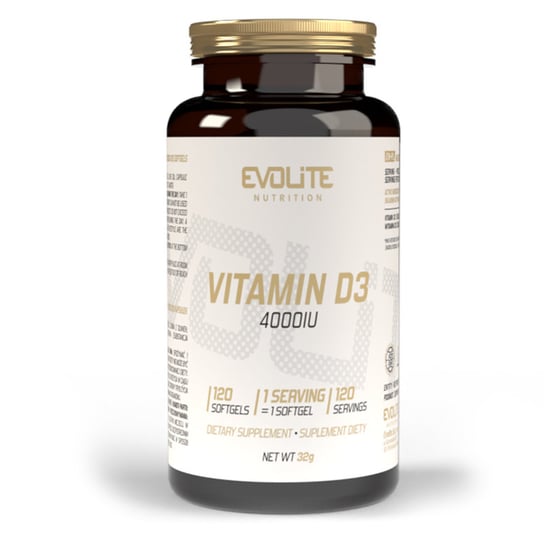 Evolite Nutrition Vitamin D3 4000IU 120 Softgels Evolite
