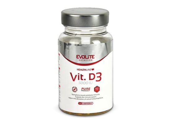 Evolite Nutrition, Vitamina D3, 120 kapsułek Evolite Nutrition