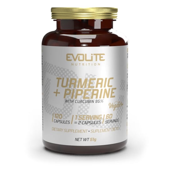 Evolite Turmeric+Piperine 95% 120 Vege kapsułek Evolite