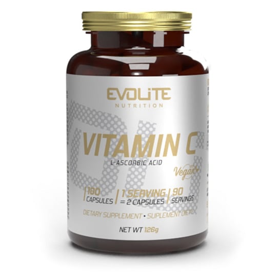 Evolite Vitamin C 500mg 180 Vege kapsułek Evolite