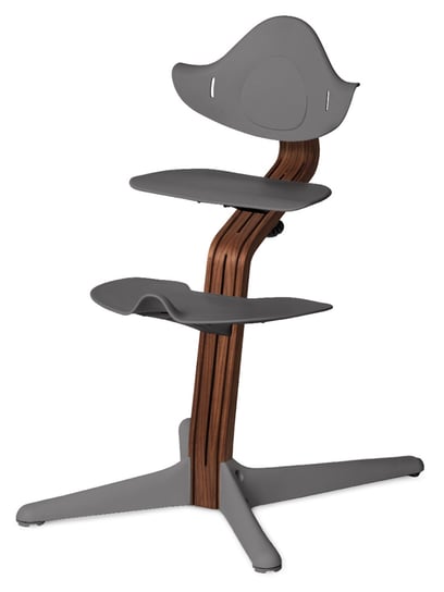 Evomove NOMI Ergonomiczne Krzesełko do Karmienia Walnut Grey Evomove
