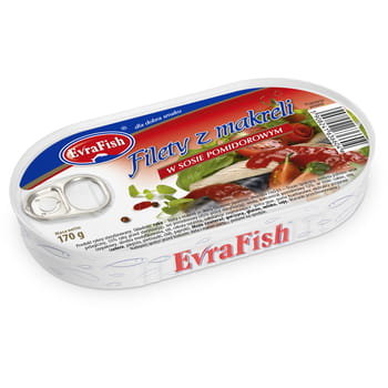 Evrafish-Filety Z Makreli W Sosie Pomidorowym 170G M&C