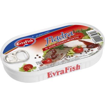 Evrafish-Flądra W Sosie Pomidorowym 170G M&C