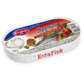 Evrafish-Szprot W Sosie Pomidorowym 170G Wintact