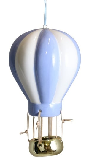 Ewax, Balon ceramiczny, 232002-16, błękitno-biały, 13x13x22 cm Ewax