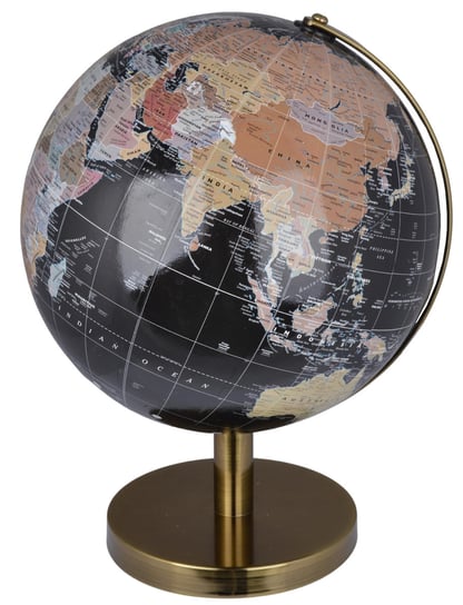 Ewax, Globus dekoracyjny, czarny, 21x21x28 cm Ewax
