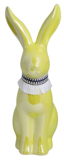 Ewax, Królik ceramiczny, 221659-27, żółty, 8,5x12,5x27,5 cm Ewax