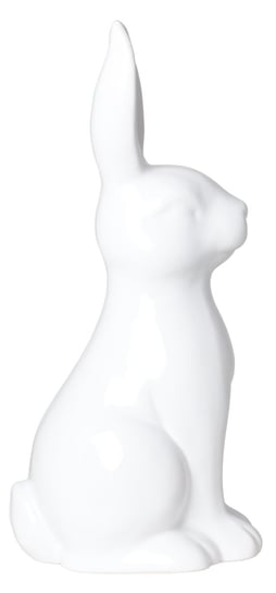 Ewax, Królik ceramiczny, biały, 40x20x24 cm Ewax