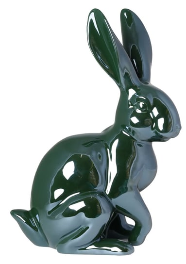 Ewax, Królik ceramiczny, zielony,  23x14x31  cm Ewax